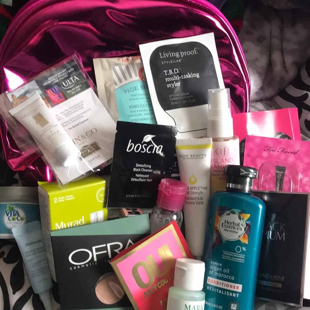 Makeup filled bag
